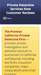Mobile Screenshot of privatedetectiveservicesnow-reviews.com
